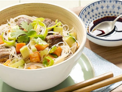 Wok de légumes aux nouilles