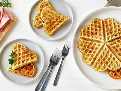 Gaufre jambon carotte